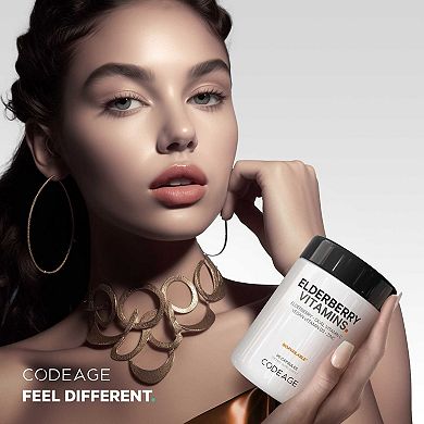 Codeage Black Elderberry Supplement + Vitamin C, D3 & Zinc 90 ct