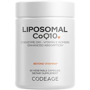 Codeage Liposomal CoQ10 125mg + Vitamin E Supplement 60 ct