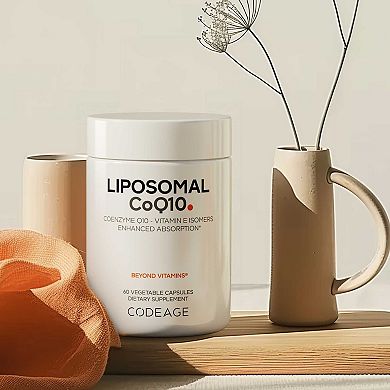 Codeage Liposomal CoQ10 125mg + Vitamin E Supplement 60 ct