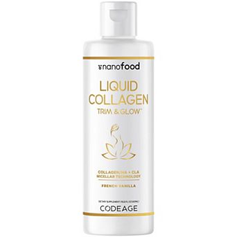 Codeage Liquid Collagen Trim & Glow Supplement Vanilla 15.22 fl oz
