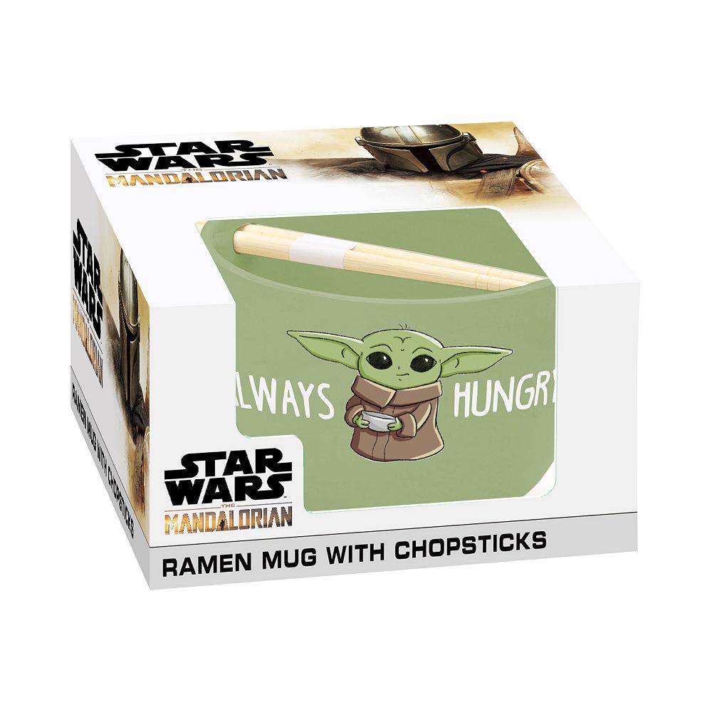 Star Wars: The Mandalorian Grogu Tentacle Chowder Ramen Bowl e set di bacchette