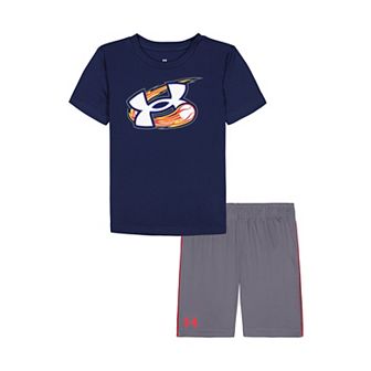 Boys 4-7 Under Armour 2 pc UA Baseball Tech Graphic Tee & Shorts Set