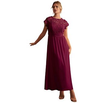Jessica London Women's Plus Size Lace Maxi Dress
