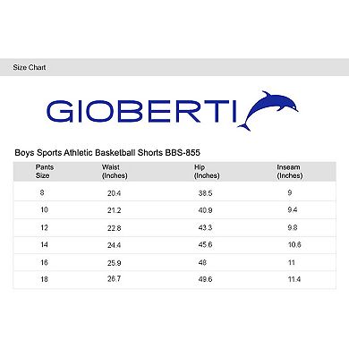 Gioberti Boy's Athletic Basketball Shorts