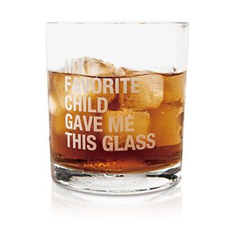 "My Favorite Child Gave Me This" Novelty Whiskey Glass