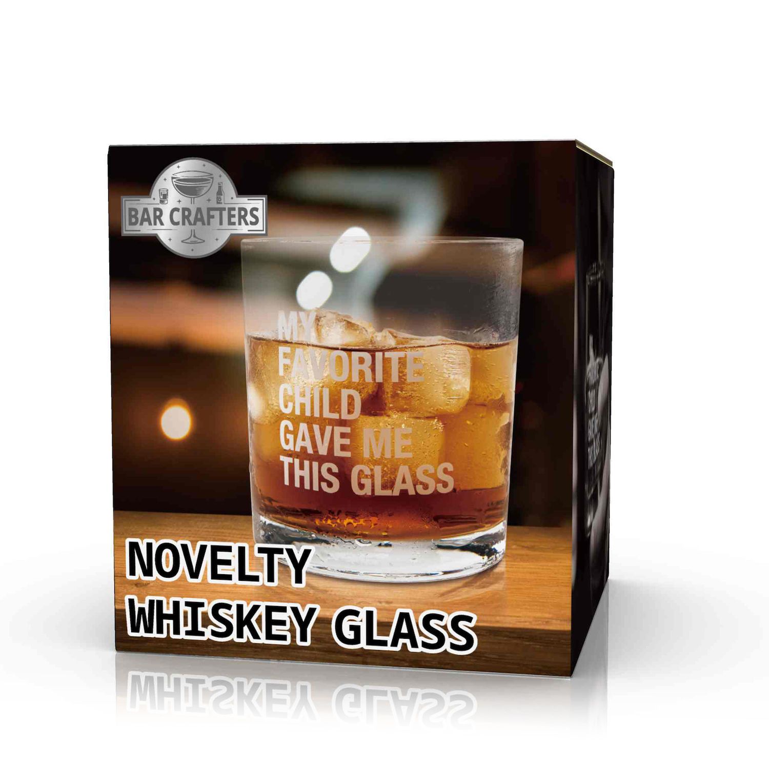 Triwol My Favorite Child Gave Me This Whiskey Glass Gifts For Men, No