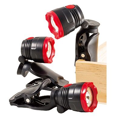 DIRTY DOG 3-Pack Adjustable Clip Light