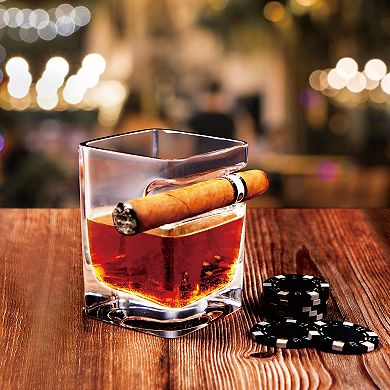Cigar Holder Whiskey Glass