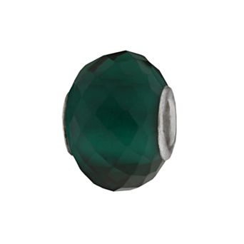 Individuality Beads Sterling Silver Multifaceted Glass Bead