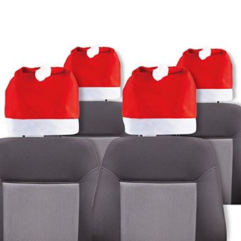 Nifty 4-Pack Head Rest Santa Hats
