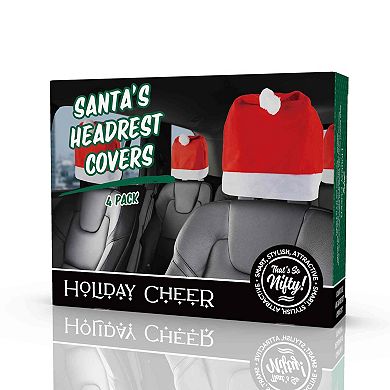 Nifty 4-Pack Head Rest Santa Hats