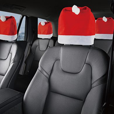 Nifty 4-Pack Head Rest Santa Hats