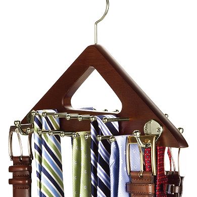 Nifty Wooden Tie & Belt Holder