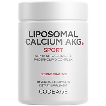 Codeage Liposomal Calcium AKG Alpha Ketoglutarate Supplement 60 ct