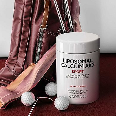 Codeage Liposomal Calcium AKG Alpha Ketoglutarate Supplement 60 ct