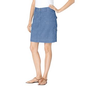 Woman Within Plus Size Perfect Denim Skort