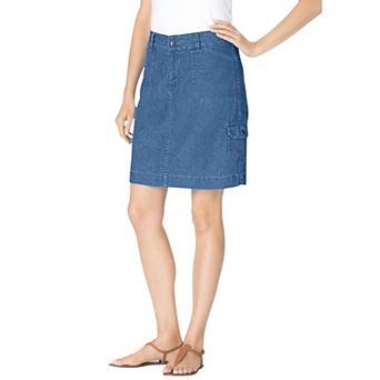 Woman Within Plus Size Perfect Denim Skort