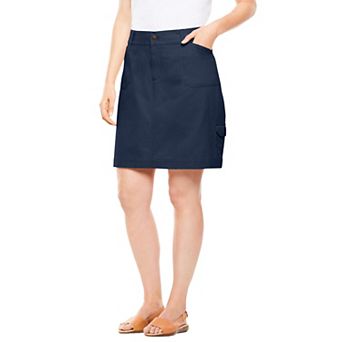 Woman Within Plus Size Perfect Denim Skort