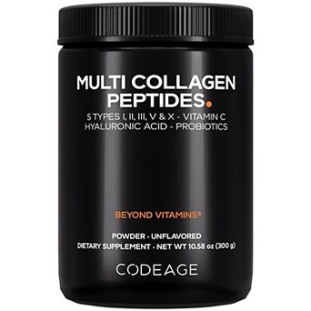 Codeage Multi Collagen Peptides + Probiotics Powder Supplement 10.58 oz