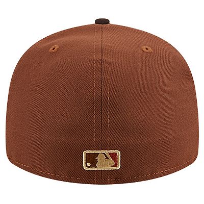 Men's New Era Brown Los Angeles Dodgers Velvet Logo Fill Low