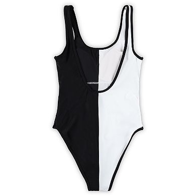 Women's G-III 4Her by Carl Banks Black/White Las Vegas Raiders Last Stand One-Piece Swimsuit