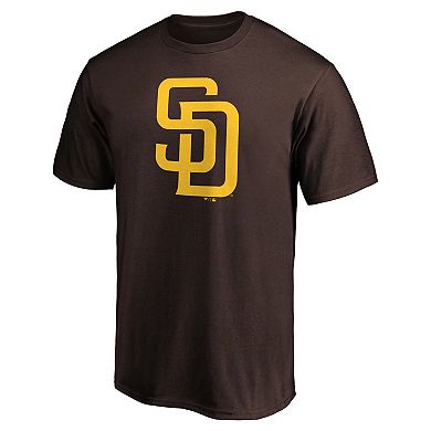 Men's Profile Brown San Diego Padres Big & Tall Primary Logo T-Shirt