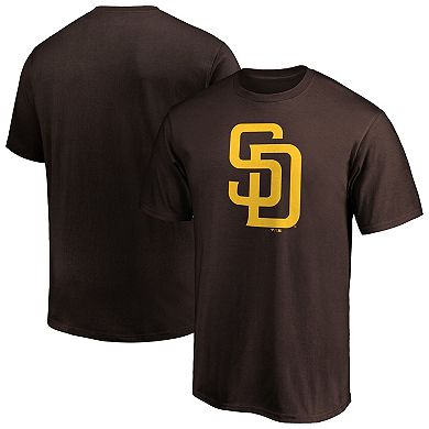 Men's Profile Brown San Diego Padres Big & Tall Primary Logo T-Shirt