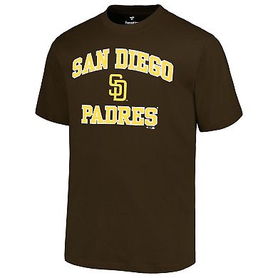 Men's Profile Brown San Diego Padres Big & Tall Heart & Soul T-Shirt