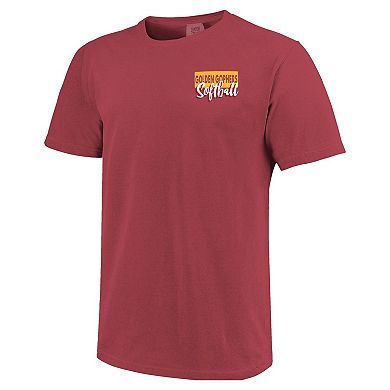 Unisex Maroon Minnesota Golden Gophers Gritty Softball Bats Comfort Colors T-Shirt