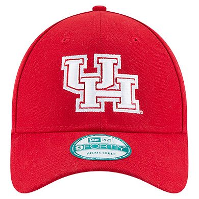 Men's New Era Red Houston Cougars Team 9FORTY Adjustable Hat
