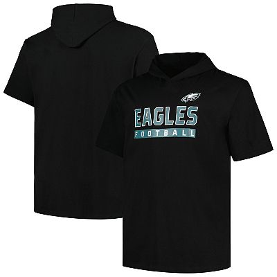 Men s Fanatics Black Philadelphia Eagles Big Tall Hoodie T Shirt