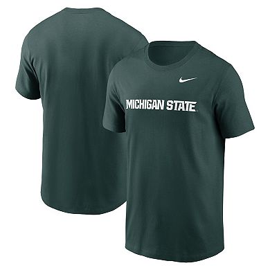 Men's Nike Green Michigan State Spartans Primetime Wordmark T-Shirt