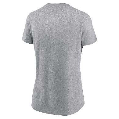Women's Nike Heather Gray Tennessee Volunteers Primetime Evergreen Logo T-Shirt