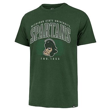 Men's '47 Green Michigan State Spartans Double Header Franklin T-Shirt