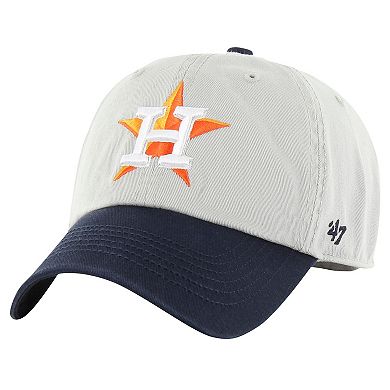 Men's '47 Gray/Navy Houston Astros Sure Shot Classic Franchise Fitted Hat