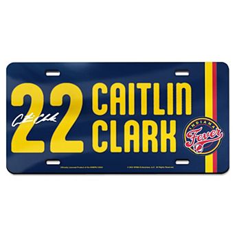 WinCraft Caitlin Clark Indiana Fever Laser Cut Acrylic License Plate