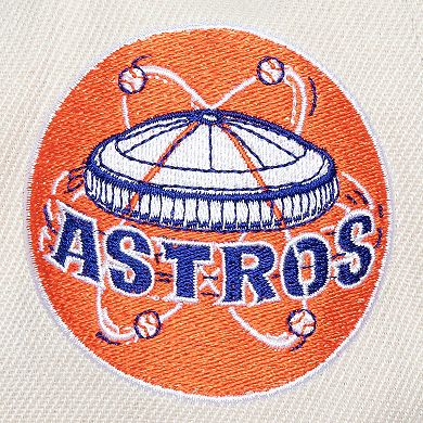 Men's Mitchell & Ness Cream Houston Astros Cooperstown Collection Speed Zone Snapback Hat