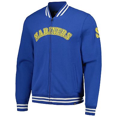 Men's '47 Royal Seattle Mariners Wax Pack Pro Camden Full-Zip Track Jacket