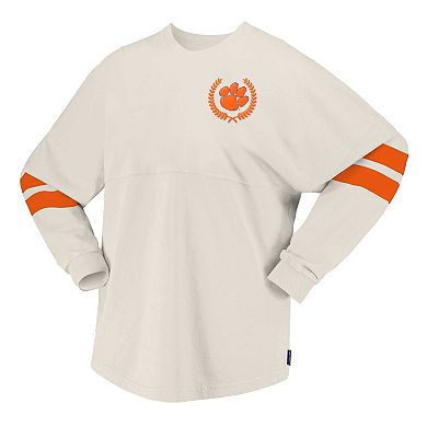 Women's Spirit Jersey Cream Clemson Tigers Oversized T-Shirt