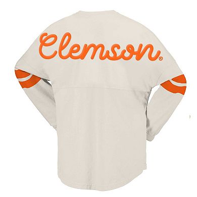 Women's Spirit Jersey Cream Clemson Tigers Oversized T-Shirt