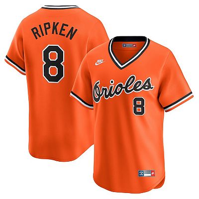 Men s Nike Cal Ripken Jr. Orange Baltimore Orioles Throwback Cooperstown Limited Jersey