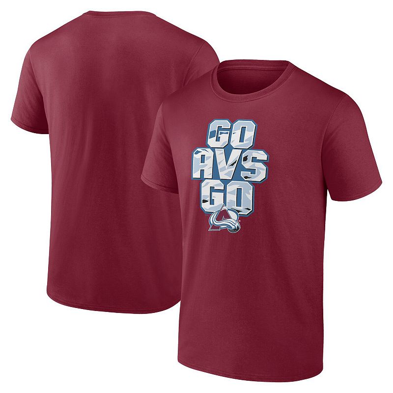 Men's Fanatics Burgundy Colorado Avalanche Local T-Shirt,