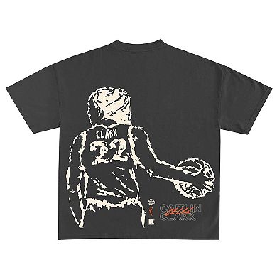 Unisex round21 Caitlin Clark Black Indiana Fever Draft Night T-Shirt