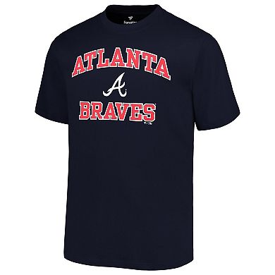 Men's Profile Navy Atlanta Braves Big & Tall Heart & Soul T-Shirt