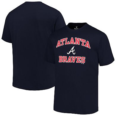 Men's Profile Navy Atlanta Braves Big & Tall Heart & Soul T-Shirt