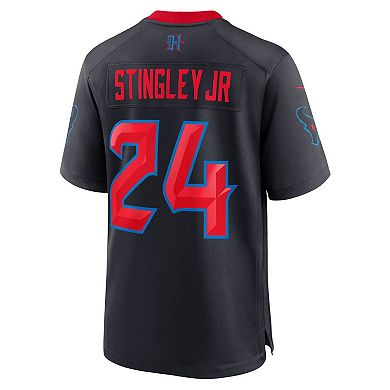 Men's Nike Derek Stingley Jr. Navy Houston Texans 2nd Alternate Game Jersey