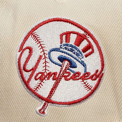 Men's Mitchell & Ness Cream New York Yankees Cooperstown Collection Speed Zone Snapback Hat