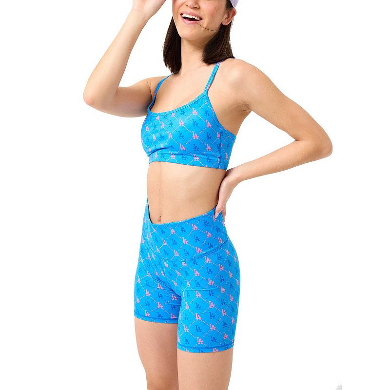 Women's Terez Blue Los Angeles Dodgers TLC Printed Y-Back Sports Bra, Size: Small