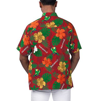 Men's Margaritaville Red St. Louis Cardinals Island Life Floral Party Button-Up Shirt