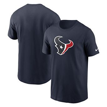 Men's Nike Navy Houston Texans Fan Gear Primary Logo T-Shirt